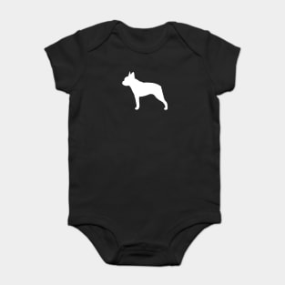 Boston Terrier Silhouette Baby Bodysuit